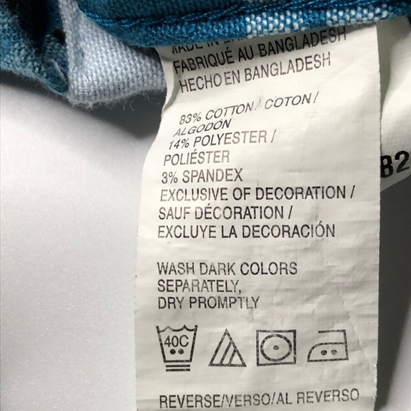 Izod Saltwater Mens Blue Medium Flannel Shirt Top - Picture 4 of 4